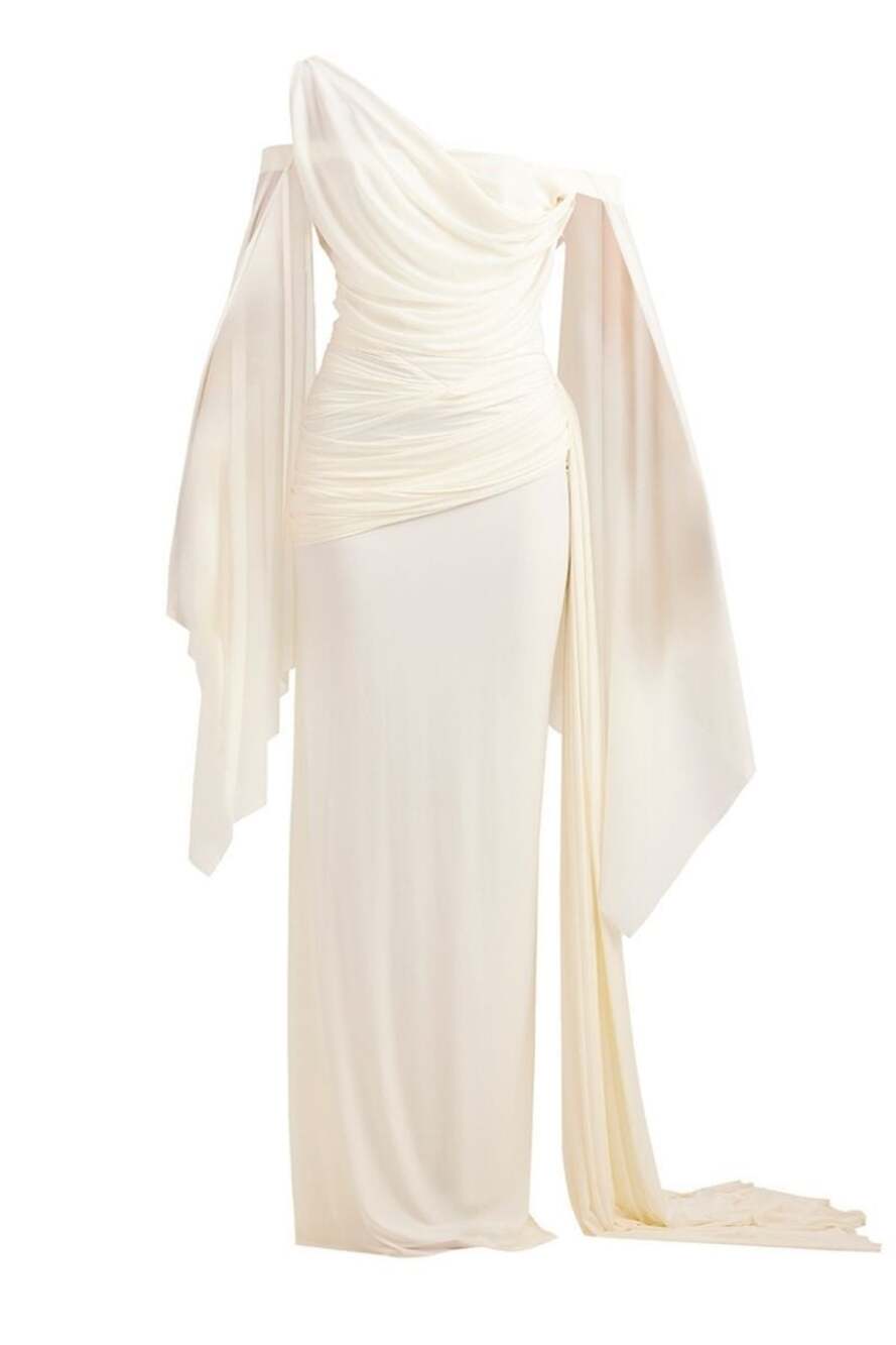 Deme by Gabriella Cynthia Gown in Off White Size S